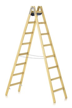 Двухсторонняя деревянная стремянка Zarges Z600 2х4 40044 - фото 100167