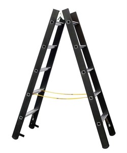 Двухсторонняя анодированная стремянка Zarges Z600 2x5 41190 - фото 100227