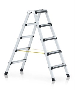 Двухсторонняя анодированная стремянка Zarges Z600 2x8 41437 - фото 100285