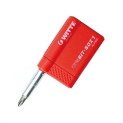 Набор бит Witte Combit-Box 7 Standart PH Bitpro/PZ Bitpro + шлиц + битодержатель 27620 - фото 10419
