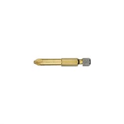Крестовая бита Witte TIN 1/4" PZ 2х50 мм 27542 - фото 10519