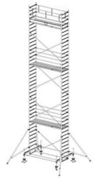 Алюминиевая вышка-тура Krause Stabilo 100 11,4м 731128 - фото 157213