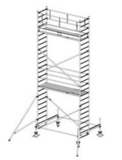 Алюминиевая вышка-тура Krause Stabilo 100 7,4м 751768 - фото 157229