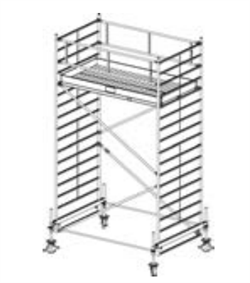 Алюминиевая вышка-тура Krause Stabilo 500 5,4м 755537 - фото 157258