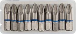 Торсионные крестовые биты Зубр Эксперт C1/4, PZ3x25мм, 10шт 26013-3-25-10 - фото 265591