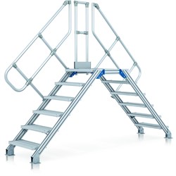 Стационарный переход Zarges с наклоном 60°, 8 ступеней 40355927 - фото 278189