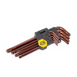Набор ключей КВТ TORX КТ-9s (Т10-Т50) - фото 287712