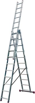 Алюминиевая трехсекционная лестница 3х11 Krause Corda 013422 - фото 317574
