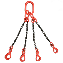 Цепной строп с самозакрывающимся крюком OCALIFT 4СЦ 2,36т 6м - фото 322257