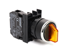 Переключатель EMAS 0-1 без фиксации желтый, 1НО B100SL21S - фото 322948
