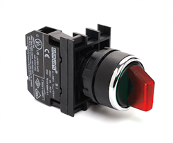 Переключатель EMAS 2-0-1 с фиксацией красный, 1НО B100SL30K - фото 322950