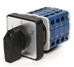 Четырехфазный реверсивный переключатель полюсов EMAS (1-0-2) 10А PSA010KD434S - фото 327675