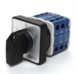 Трехфазный переключатель управления двигателем EMAS (1-0-2) 20A PSA020MS334S - фото 327783