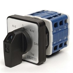 Переключатель предела для вольтметра EMAS (фаза-нейтраль, фаза-фаза) 20А PSA020OK723S - фото 327787