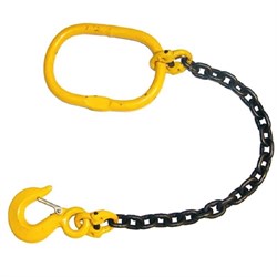 Строп цепной TOR 1СЦ г/п 2,0 т 1,0 м со скобой СИ 3,25т, шт - фото 356979