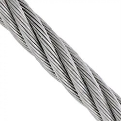 Стальной канат TOR ГОСТ 2172-80 6,4 мм 6х19+1х19 1023984 - фото 359438