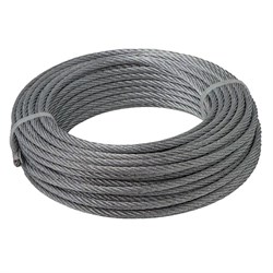 Канат стальной ГОСТ 2688-80 ЛК-Р 6,9 мм 6х19 оцинкованный, м - фото 360147
