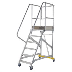 Разборная вышка-стремянка на колесах MEGAL ВС3-1,5 (300+150 кг) - фото 377872