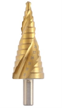 Ступенчатое сверло по металлу Эксперт HSS-G M2 TiN/118° №3323 6-30мм ПрофОснастка 30106023 - фото 384118