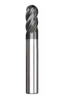 Удлиненная концевая твердосплавная фреза TiAlN TOTEM 10x40/100 мм, хв.10 мм, Z=4, сферическая, ц/х ПрофОснастка FBK0500887 - фото 384599