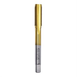 Машинно-ручной однопроходный метчик ПрофОснастка Эксперт №99 HSS M2 TiN, ISO 529 М12x1,75 50711034 - фото 384701