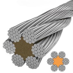 Канат стальной TOR ГОСТ 2688-80 15,0 мм Г-ВК-Н-Р-Т-1770/180 ПП А1, м - фото 398932