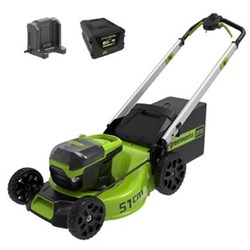 Газонокосилка самоходная аккумуляторная 60V GREENWORKS GD60LM51SP c АКБ 4АЧ и ЗУ - фото 406094