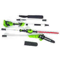 Высоторез-кусторез 2-в-1 аккумуляторный GREENWORKS 40V G40PSH 1303907, без АКБ и ЗУ - фото 406236