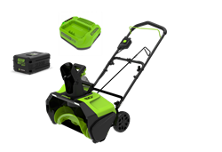 Снегоуборщик бесщеточный аккумуляторный GREENWORKS 60V GD60PST с АКБ 5Ач и ЗУ - фото 407112
