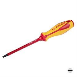 Отвертка шлицевая Slotted 5,5 мм, 125 мм, диэлектрическая KING TONY 14725505 TONY - фото 677636