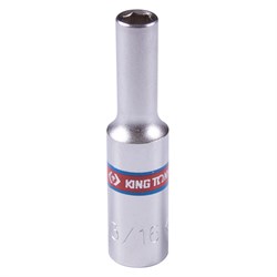 Головка торцевая глубокая шестигранная 1/4", 3/16", дюймовая KING TONY 223506S TONY - фото 678256