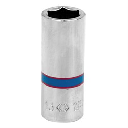 Головка торцевая глубокая шестигранная 1/4", 13 мм KING TONY 223513M TONY - фото 678269
