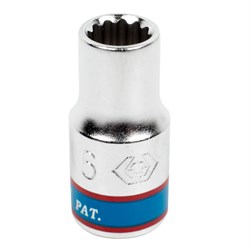 Головка торцевая стандартная двенадцатигранная 1/4", 6 мм KING TONY 233006M TONY - фото 678297