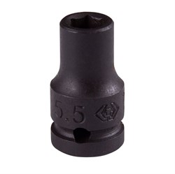 Головка торцевая ударная шестигранная 1/4", 5,5 мм KING TONY 253555M TONY - фото 678402