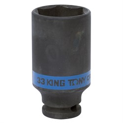 Головка торцевая ударная глубокая шестигранная 1/2", 33 мм KING TONY 443533M TONY - фото 680055