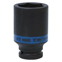Головка торцевая ударная глубокая шестигранная 3/4", 43 мм KING TONY 643543M TONY - фото 680700