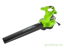 Воздуходув-пылесос садовый электрический GREENWORKS GBV2800 Greenworks 2402707 - фото 684748
