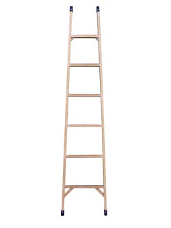 Приставная диэлектрическая лестница 5 ступеней ЛСП-2,0-Ф55М - фото 77734