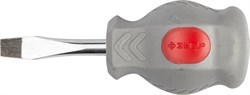 Шлицевая отвертка ЗУБР Мастер-Техник короткая, SL6,0 38 мм 25061-38-6.0_z01 - фото 85830