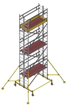 Алюминиевая вышка-тура ВМА 900/24 24,3 м - фото 97611