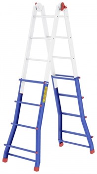 Телескопическая шарнирная лестница Colombo Pratic 4+4 AL 2x16 - фото 97746