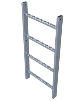Стальная пожарная лестница Zarges Z600 секция 1,96м 44240 - фото 99897