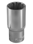 Торцевая 12-гранная головка Jonnesway глубокая 1/2"DR, 17 мм S04HD4717