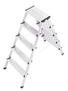 Двухсторонняя алюминиевая стремянка Hailo L90 2х5 8655-001