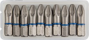 Торсионные крестовые биты Зубр Эксперт C1/4, PZ3x25мм, 10шт 26013-3-25-10