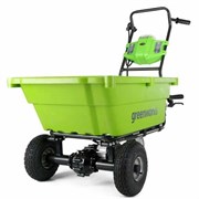 Тележка садовая самоходная 106 л G-MAX 40V GREENWORKS G40GC
