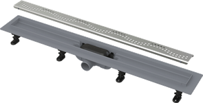 Душевой лоток AlcaPlast APZ8 Simple 650 мм, с порогами для решетки, нержавеющая сталь