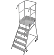 Лестница с платформой Krause 6 ступеней 821164 Лестница с платформой Krause 6 ступеней 821164