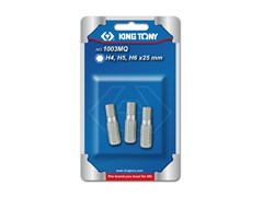 Набор вставок (бит) 1/4", Hex, 4, 5, 6 мм, 3 предмета KING TONY 1003MQ TONY