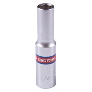 Головка торцевая глубокая шестигранная 1/4", 1/4", дюймовая KING TONY 223508S TONY